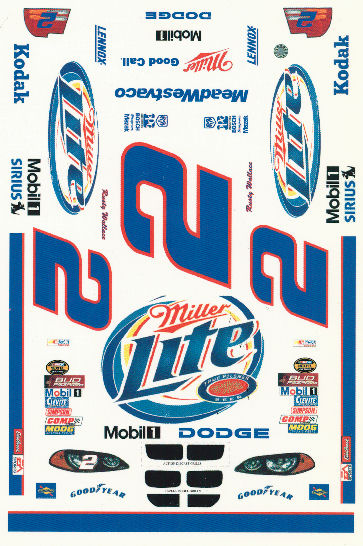 Rusty Wallace reverse decals